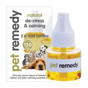 Pet Remedy 2-Pin Calming Essential Oil Plug Diffuser w/40ml Refill
