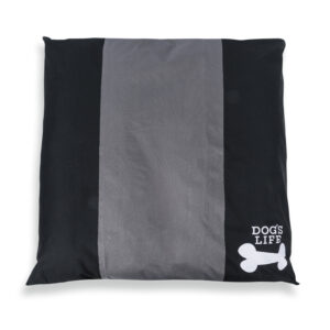 Dog's Life Squarebone Dog Cushion Black