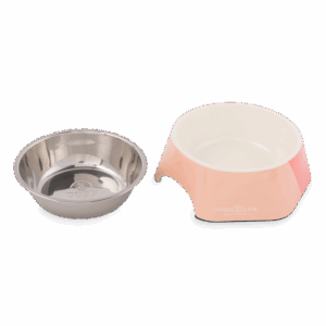 Hexagon Melamine Stainless Steel Bowl Pink
