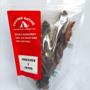 Pork Sinew Twists 5 Per Pack