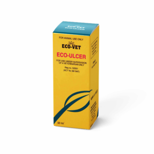 Eco-Vet Eco-Ulcer 50ml veterinary medication for pets, for ulcer treatment.