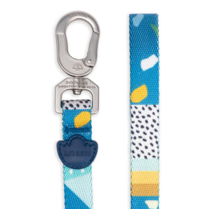 Dog's Life Designer Pooch Leashes - Geometrics and Tarrazo Blue